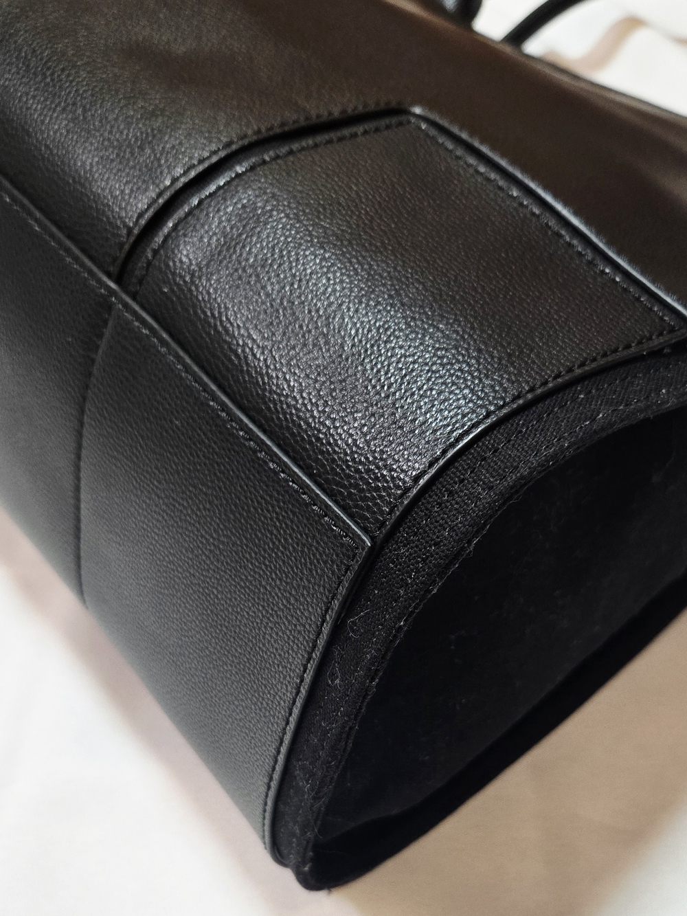 Tory Burch Elle Minimalist Black Leather Work Laptop Tote NWT - Picture 7 of 17